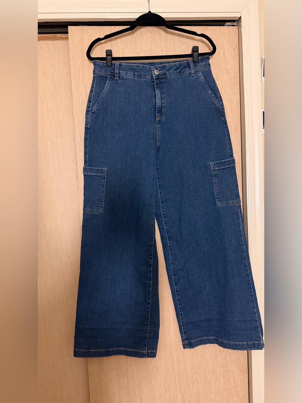 Style & Co. Dark Blue High-Rise Wide-Leg Jeans